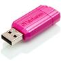 USB флеш накопитель Verbatim 16GB Store 'n' Go PinStripe Pink USB 2.0 (49067) - 3