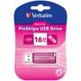USB флеш накопитель Verbatim 16GB Store 'n' Go PinStripe Pink USB 2.0 (49067) - 4
