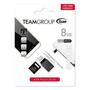 USB флеш накопитель Team 8GB M151 Gray USB 2.0 OTG (TM1518GC01) - 2