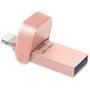 USB флеш накопитель ADATA 64GB I920 Rose Gold USB 3.1 Gen1 /Lightning (AAI920-64G-CRG) - 2
