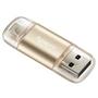 USB флеш накопитель Apacer 16GB AH190 Gold USB 3.1/Lightning (AP16GAH190C-1) - 1