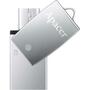 USB флеш накопитель Apacer 8GB AH730 Silver USB 2.0 OTG (AP8GAH730S-1) - 1