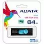 USB флеш накопитель ADATA 64GB UV220 Black/Blue USB 2.0 (AUV220-64G-RBKBL) - 2