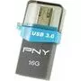 USB флеш накопитель PNY flash 16GB Duo-Link OU3 USB 3.0/microUSB (FDI16GOTGOU3G-EF) - 1