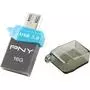 USB флеш накопитель PNY flash 16GB Duo-Link OU3 USB 3.0/microUSB (FDI16GOTGOU3G-EF) - 2