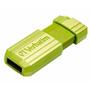 USB флеш накопитель Verbatim 32GB PinStripe Euc Green USB 2.0 (049958) - 1