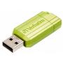 USB флеш накопитель Verbatim 32GB PinStripe Euc Green USB 2.0 (049958) - 2
