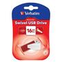 USB флеш накопитель Verbatim 16GB Store 'n' Go Swivel Red USB 2.0 (049814) - 4