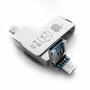 USB флеш накопитель T&G 8GB 004 Metal Black USB 3.0/Lightning (TG004IOS-8G3) - 2