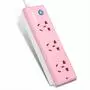 Сетевой удлинитель Philips 3 розетки, Pink (Philips Pink) - 1