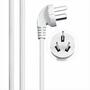 Сетевой удлинитель Philips 3 розетки, White (Philips White) - 3