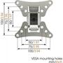 Кронштейн Vogels WALL 1020 Silver - 2