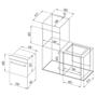 Духовой шкаф Pyramida PO 80 M IX/BL - 3