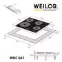 Варочная поверхность Weilor WHC 661 BLACK - 6 Варочная поверхность Weilor WHC 661 BLACK - 6