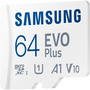 Карта памяти Samsung 64GB microSDXC class 10 EVO PLUS UHS-I (MB-MC64KA/RU) - 1