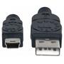 Дата кабель USB 2.0 AM to Mini 5P 0.1m Manhattan (328739) - 2