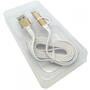 Дата кабель USB 2.0 AM to Lightning + Micro 5P 1.0m Flat White Auzer (AC-D1WH) - 1