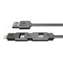 Дата кабель смарт 3в1 (Lightning+microUSB+MiniUSB) E-power (EP121DC) - 3