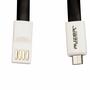Дата кабель USB 2.0 – Micro USB 1.0м Black Auzer (AC-M1BK) - 2
