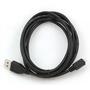 Дата кабель USB 2.0 AM to Micro 5P 3.0m Cablexpert (CCP-mUSB2-AMBM-10) - 1