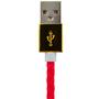 Дата кабель USB 2.0 AM to Micro 5P 1.0m R (кож. плетение) красный LogicPower (5130) - 1