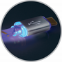 Дата кабель USB 2.0 AM to Lightning 1.0m ACH03-03LT GrayLED backlight Defender (87550) - 3