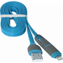 Дата кабель USB10-03BP USB - Micro USB/Lightning, blue, 1m Defender (87487) - 3