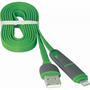 Дата кабель USB10-03BP USB - Micro USB/Lightning, green, 1m Defender (87489) - 3