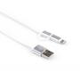 Дата кабель USB 2.0 AM to Micro 5P&Lightning 1.0m Vinga (USBAMMICRO&Lightning-1.0) - 1