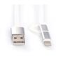 Дата кабель USB 2.0 AM to Micro 5P&Lightning 1.0m Vinga (USBAMMICRO&Lightning-1.0) - 3