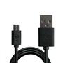 Дата кабель USB 2.0 AM to Micro 5P 1.0m Black Grand-X (PM01S) - 1
