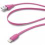 Дата кабель USB 2.0 AM to Lightning 1.0m pink Cellularline (USBDATACFLMFIIPH5P) - 1