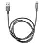 Дата кабель USB 2.0 AM to Lightning 1.0m grey Verbatim (48860) - 1
