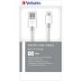 Дата кабель USB 2.0 AM to Micro 5P 1.0m silver Verbatim (48862) - 2