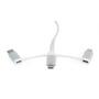 Дата кабель USB 2.0 AM to Lightning + Micro 5P + Type-C 1.0m Cablexpert (CC-USB2-AMLM32-1M-W) - 3 Дата кабель USB 2.0 AM to Lightning + Micro 5P + Type-C 1.0m Cablexpert (CC-USB2-AMLM32-1M-W) - 3