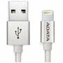 Дата кабель USB 2.0 AM to Lightning 1.0m MFI Silver ADATA (AMFIAL-100CMK-CSV) - 1 Дата кабель USB 2.0 AM to Lightning 1.0m MFI Silver ADATA (AMFIAL-100CMK-CSV) - 1