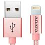 Дата кабель USB 2.0 AM to Lightning 1.0m MFI Rose Golden ADATA (AMFIAL-100CMK-CRG) - 1 Дата кабель USB 2.0 AM to Lightning 1.0m MFI Rose Golden ADATA (AMFIAL-100CMK-CRG) - 1