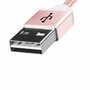 Дата кабель USB 2.0 AM to Micro 5P 1.0m Rose Golden ADATA (AMUCAL-100CMK-CRG) - 2