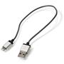 Дата кабель USB 2.0 AM to Lightning 0.3m silver Verbatim (48854) - 1