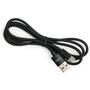 Дата кабель USB 2.0 AM to Type-C 1m nylon black Vinga (VCPDCTCNB1BK) - 2