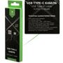 Дата кабель USB 2.0 AM to Type-C 1m nylon black Vinga (VCPDCTCNB1BK) - 3