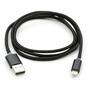Дата кабель USB 2.0 AM to Lightning 1m LED black Vinga (VCPDCLLED1BK) - 1