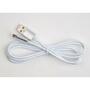 Дата кабель USB 2.0 AM to Micro 5P 1m LED silver Vinga (VCPDCMLED1S) - 2