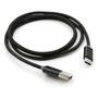Дата кабель USB 2.0 AM to Type-C 1m LED black Vinga (VCPDCTCLED1BK) - 1