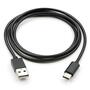 Дата кабель USB 2.0 AM to Type-C 1m stainless steel black Vinga (VCPDCTCSSJ1BK) - 1