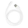 Дата кабель USB 2.0 AM to Lightning PVC 1m white Vinga (VCPDCL1W) - 4