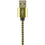 Дата кабель USB 2.0 AM to Lightning Gold Edition Carbon Gold Gelius (45845) - 1