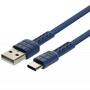 Дата кабель USB 2.0 AM to Type-C 1.0m Armor Series blue Remax (RC-116A-BLUE) - 1