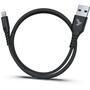Дата кабель USB 2.0 AM to Lightning 1.0m MFI Flex Black Pixus (4897058530957) - 1