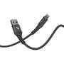 Дата кабель USB 2.0 AM to Lightning 1.0m MFI Flex Black Pixus (4897058530957) - 2